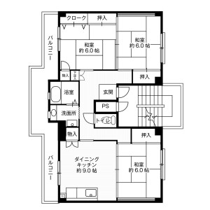 3DK Mansion in Shimojima - Hiratsuka-shi Floorplan