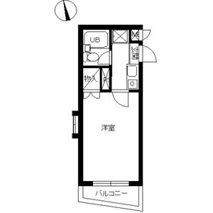 1K Mansion in Shimotoda - Toda-shi Floorplan