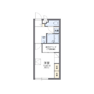 沖繩市高原-1K公寓大廈 房屋格局