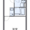 神戶市東灘區出租中的1K公寓 房屋格局