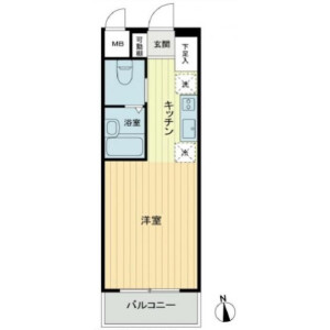 1R {building type} in Matsugaya - Taito-ku Floorplan