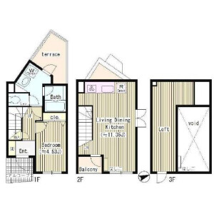 1LDK Mansion in Motoyoyogicho - Shibuya-ku Floorplan