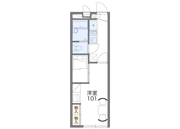 1K Apartment to Rent in Kani-shi Floorplan