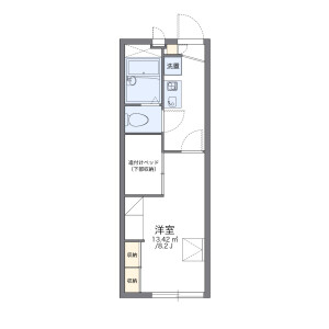 1K Apartment in Nishiyutaka - Suwa-gun Shimosuwa-machi Floorplan