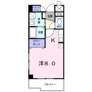 1K Mansion in Nishidai(2-4-chome) - Itabashi-ku Floorplan