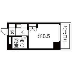 1K Mansion in Uchihommachi - Osaka-shi Chuo-ku Floorplan