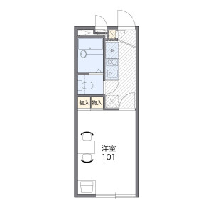 1K Apartment in Higashisonodacho - Amagasaki-shi Floorplan