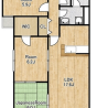 3LDK Apartment to Rent in Osaka-shi Taisho-ku Floorplan
