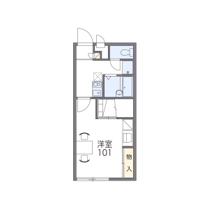 1K Apartment in Kuriya - Kashima-shi Floorplan