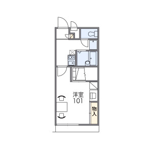 1K Mansion in Hirakata minamicho - Nagahama-shi Floorplan