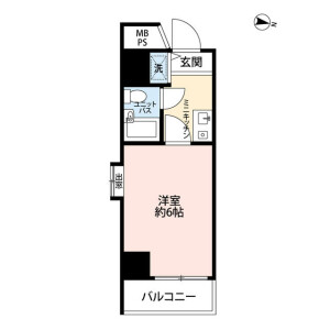 1K {building type} in Honcho - Nakano-ku Floorplan