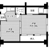 2K Apartment to Rent in Saijo-shi Floorplan
