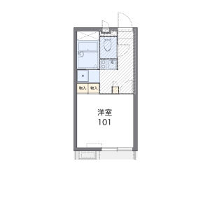 1K Apartment in Koyamacho minami - Tottori-shi Floorplan