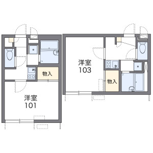 1K Apartment in Chitose - Kawasaki-shi Takatsu-ku Floorplan