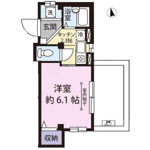 1K Mansion in Senju kawaracho - Adachi-ku Floorplan