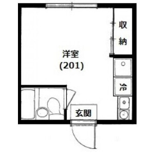 1R Apartment in Hatanodai - Shinagawa-ku Floorplan