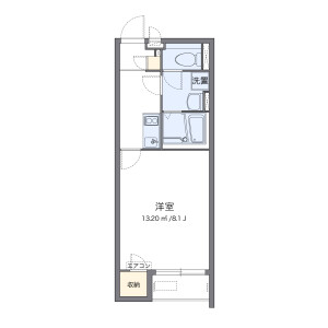 1K Apartment in Kitahase - Iwanuma-shi Floorplan