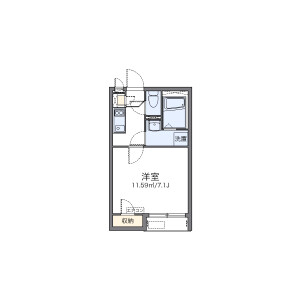 1K Apartment in Hakusan(1-chome) - Bunkyo-ku Floorplan
