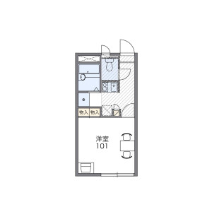 1K Apartment in Koyama - Matsudo-shi Floorplan