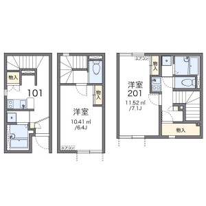 1K Apartment in Tsukishima - Chuo-ku Floorplan