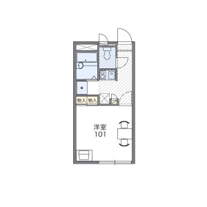 1K Apartment in Sunagawacho - Tachikawa-shi Floorplan
