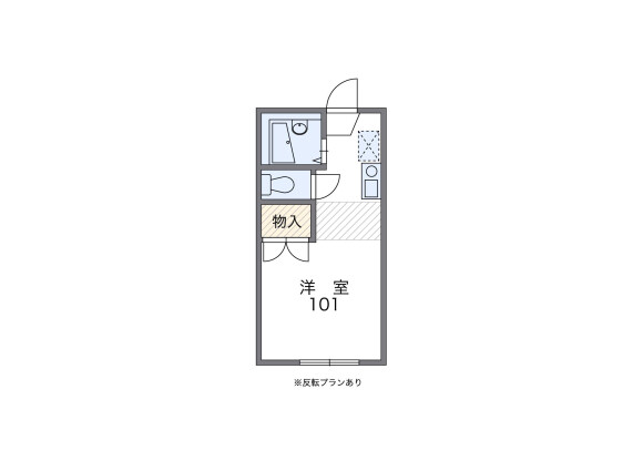 1K Apartment to Rent in Misato-shi Floorplan