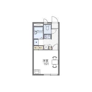 1K Mansion in Nogamicho - Ome-shi Floorplan