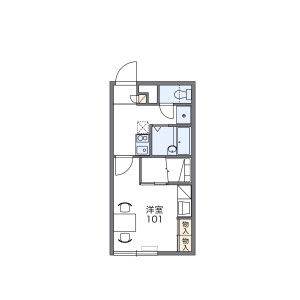 1K Apartment in Tomiokacho - Hakodate-shi Floorplan