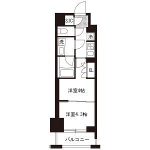 2K Mansion in Chitose - Sumida-ku Floorplan