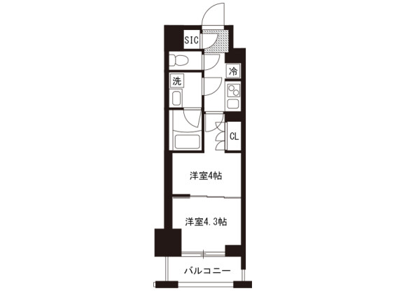 2K Apartment to Rent in Sumida-ku Floorplan