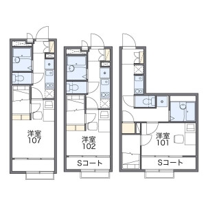 板桥区西台（１丁目）-1K公寓 房屋布局