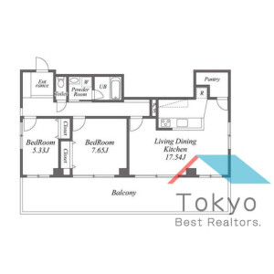 2LDK Mansion in Nogata - Nakano-ku Floorplan
