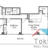 2LDK Apartment to Rent in Nakano-ku Floorplan