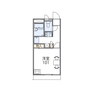 1K Apartment in Santandacho - Amagasaki-shi Floorplan