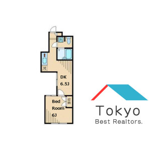 1DK Apartment in Nishiogikita - Suginami-ku Floorplan