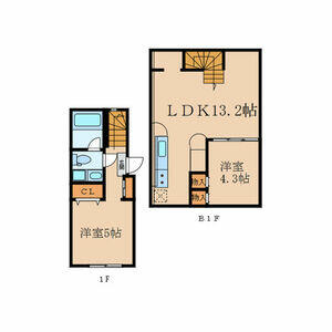 2LDK Mansion in Shimomeguro - Meguro-ku Floorplan