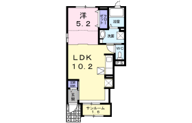 1LDK Apartment in Higashimizumoto - Katsushika-ku