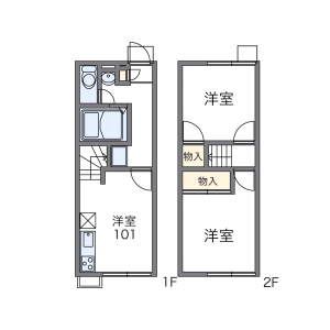 2DK Apartment in Ojigaoka - Otsu-shi Floorplan