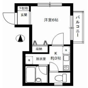 1K Mansion in Shimo - Kita-ku Floorplan