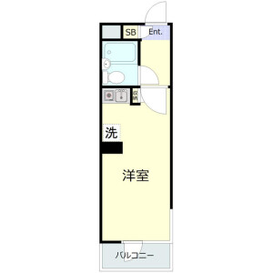 1R Mansion in Senju kawaracho - Adachi-ku Floorplan
