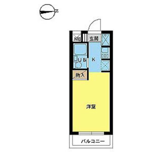 1R Mansion in Sugeshiroshita - Kawasaki-shi Tama-ku Floorplan