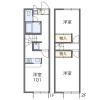 2DK Apartment to Rent in Chiryu-shi Floorplan