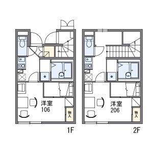 1K Apartment in Satoyamabe - Matsumoto-shi Floorplan