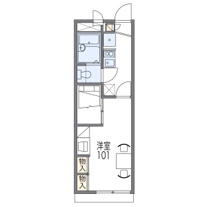 1K Apartment in Kimiidera - Wakayama-shi Floorplan