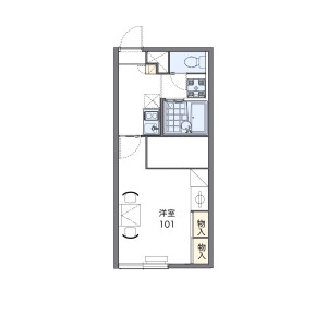 1K Apartment in Kitahamacho - Hakodate-shi Floorplan