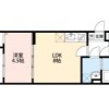 1LDK Apartment to Rent in Toyonaka-shi Layout Drawing