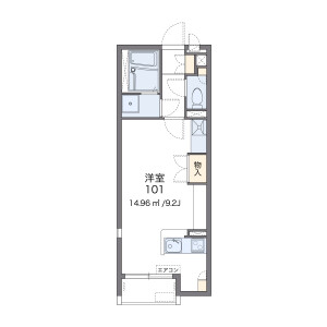 1R Apartment in Miyamachi - Yao-shi Floorplan