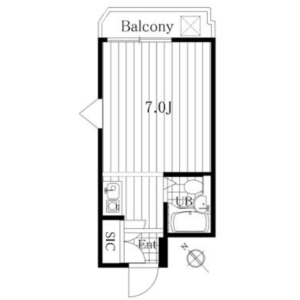1R Mansion in Higashi - Shibuya-ku Floorplan