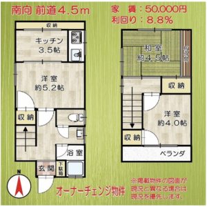 3K {building type} in Nakaishikiricho - Higashiosaka-shi Floorplan