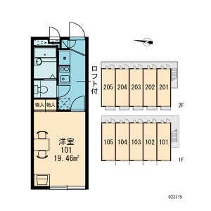 1K Apartment in Jindaiji - Mitaka-shi Floorplan